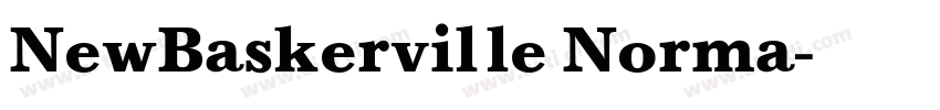 NewBaskerville Norma字体转换